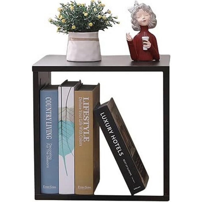 Black MDF nightstand - 35x35x30 cm - OSM-538 - Image 1