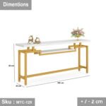 Electrostatic painted metal console - MTC-129 - Image 3