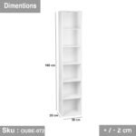 High quality MDF wood bookcase - OUBE-072 - Image 3