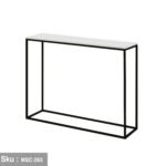 Porto console, iron, electrostatic paint and marble - Image 2