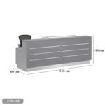 Reception desk - Reception Counter - Spanish MDF wood - CEM-108 - Image 3