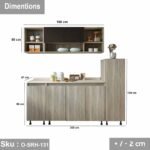 High quality MDF wood 3 piece kitchen - O-SRH-131 - Image 3