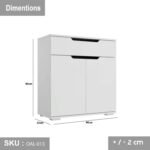 High quality MDF wooden shoe cabinet - OAL-013 - Image 3