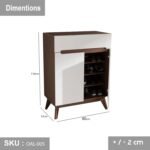 High quality MDF wooden shoe cabinet - OAL-005 - Image 3