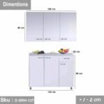 Two piece kitchen made of high quality MDF wood - O-SRH-127 - Image 3