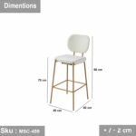 Metal Bar Chair - MSC-459 - Image 3