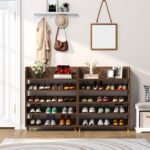 Shoe Rack, 5 Tier Freestanding Shoe Stand Storage Shelf - Image 6