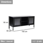 Beech wood buffet and counter - OHA-087 - Image 3