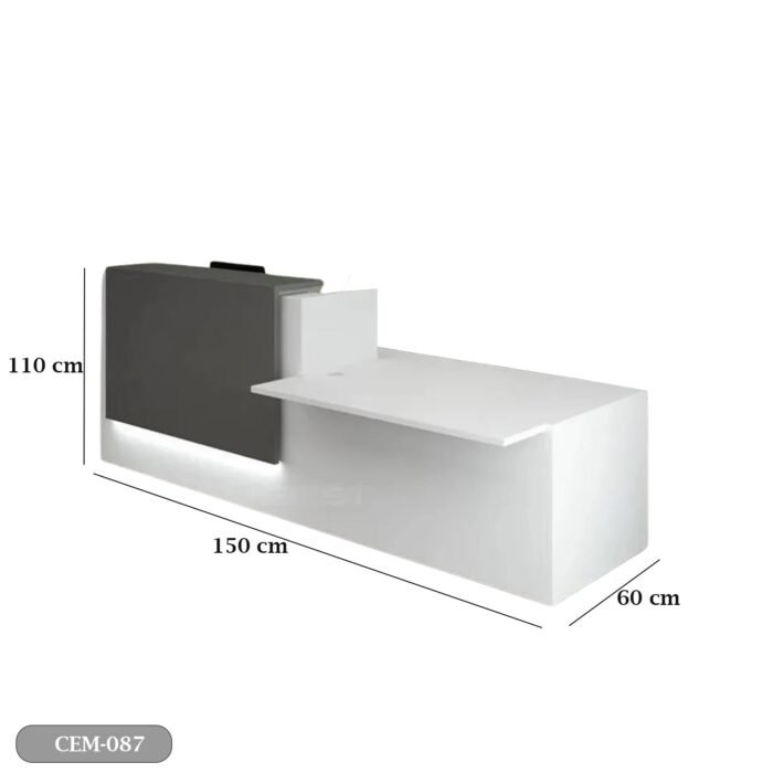 Reception desk - Reception Counter - Spanish MDF wood - CEM-087 - Image 3