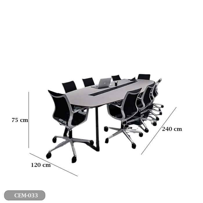 Meeting tab- 240x120 - Spanish MDF wood with metal chassis - CEM-033 - Image 3