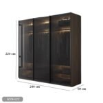 High quality MDF wood wardrobe - KYN-122 - Image 3