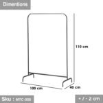 Iron and Melamine wood clothes rack - MTC-058 - Image 3