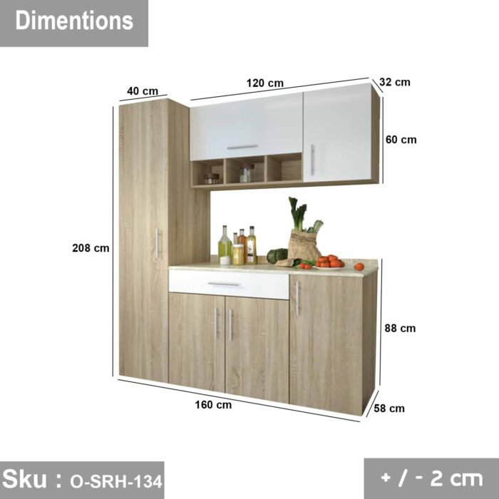 High quality MDF wood 3 piece kitchen - O-SRH-134 - Image 3