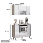 Complete kitchen with wood countertops with MDF layer - KYN-153 - Image 3