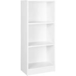 White MDF bookcase - 93x40x24 cm - OSM-548 - Image 3