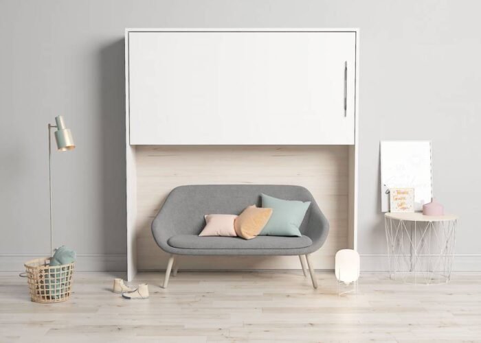 Horizontal raised folding bed 90 x 190 - Image 2