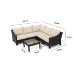 Rattan corner sofa Plaza size 2m*2m - Image 3