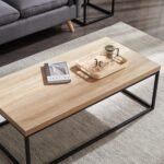 High quality metal and wood coffee table - OMM-043 - Image 4