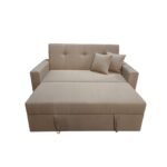 Manx 2-Seater Sofa Bed - Red Beech Wood - HST-066 - Image 5