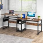 Two Person Desk, 78.8? Height Adjustable Computer Desk with Lift Top - Image 5