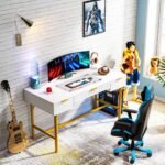 Computer Desk, 47.24? Modern Writing Desk with 3 Storage Drawers - Image 5