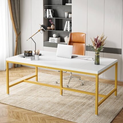 Conference Table, 6FT Rectangle Meeting Table Executive Desk