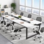 Conference Table, 8FT Rectangle Meeting Table Seminar Table - Image 4