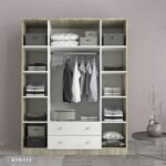 MDF wood wardrobe with HPL layer - KYN-114 - Image 4