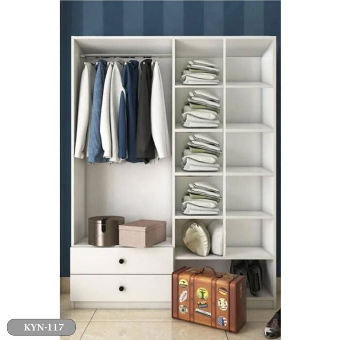 MDF wood wardrobe with HPL layer - KYN-117 - Image 4