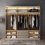 High quality MDF wood wardrobe - KYN-122 - Image 4