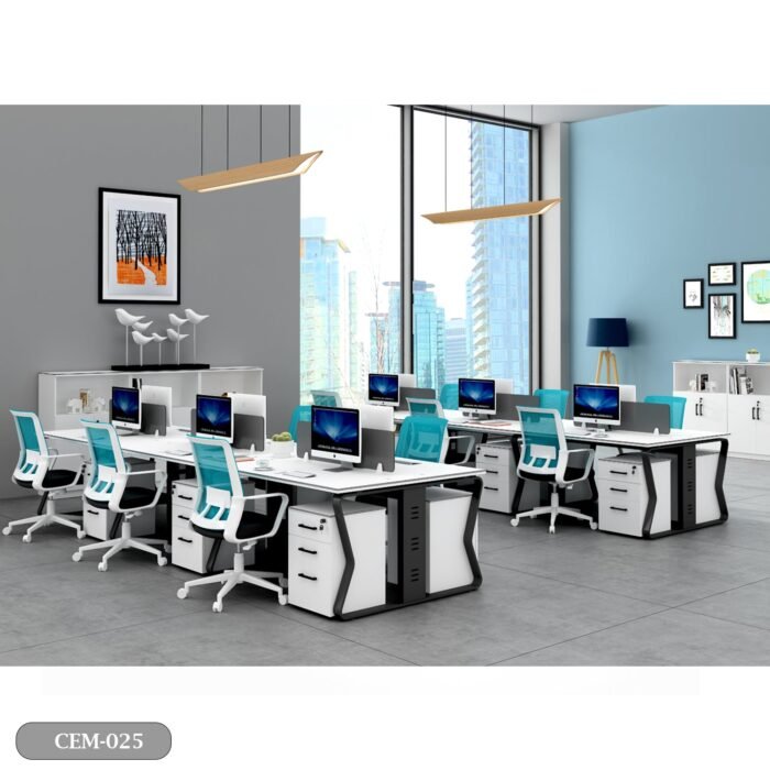 Spanish MDF wood workstation - CEM-025 - Image 4