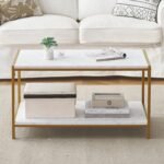 High quality metal and marble coffee table - OMM-042 - Image 5