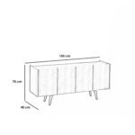 Spanish MDF buffet - 70 x 40 x 150 cm - OSM-576 - Image 2