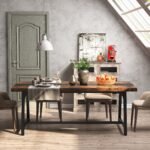 Dining Table for 8 People, 70.87? Rectangular Wood Kitchen Table - Image 4