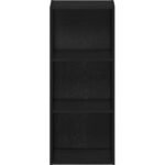Black MDF bookcase - 85x30x8 cm - OSM-529 - Image 5