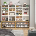 Shoe Cabinet, Freestanding Shoe Rack with 10 Adjustable Compartments - Image 5