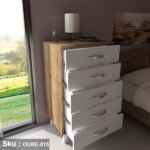 High quality MDF wood nightstand - OUBE-015 - Image 4