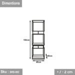 Steel and wood shelving unit - SRS-082 - Image 4