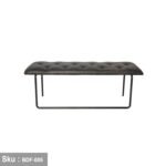 High quality MDF wooden bankette - BDF-005 - 120cmX45cm - black color - Image 4