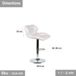 Stainless Bar Set 2 Chairs and Table - OUA-020 - Image 4