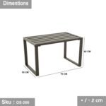 Corner seat for 4 peopmade of metal - OS-266 - Image 4