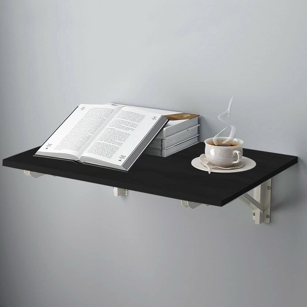 51FpAynclcL._AC_SL1001_.jpg Home Gallery Wall mounted folding desk 90 x 50 cm black - Image 1