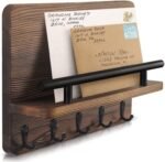 Wooden Wall Organiser with Shelf