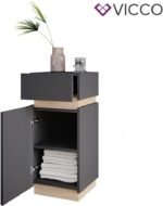 Bathroom Cabinet with Door and Drawer - Image 2