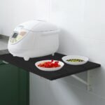 Home Gallery Wall mounted folding desk 90 x 50 cm black - Image 5