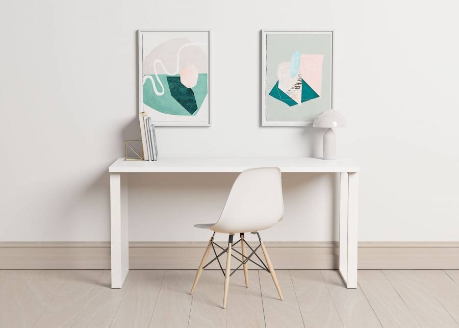 537-escritorio-con-pie-de-metal-150-cm-de-largo.jpg Desk with metal legs 150 cm long - Image 1