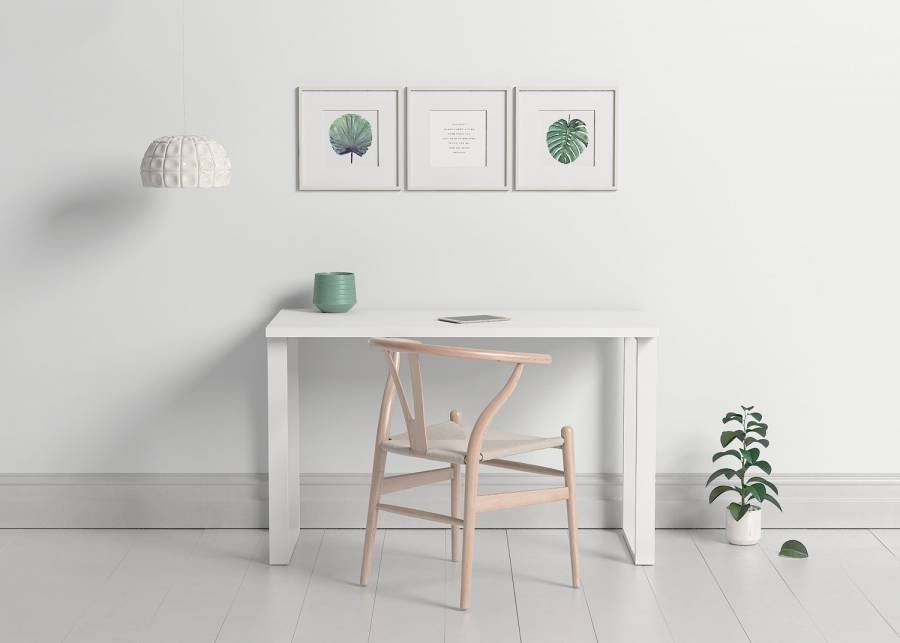 538-escritorio-con-pie-de-metal-120-cm-de-largo.jpg Desk with metal legs 150 cm long - Image 1