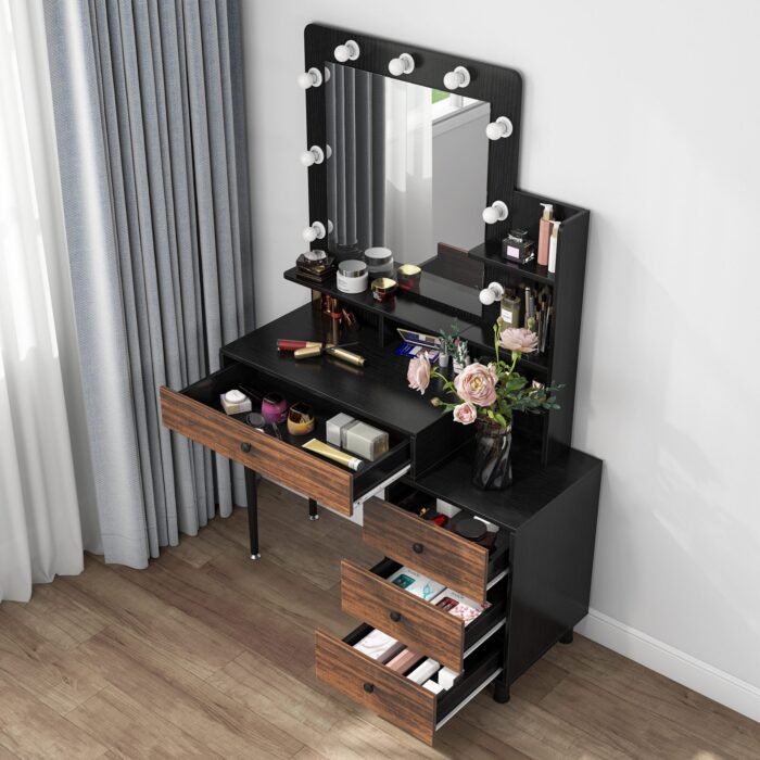 Vanity, Dressing Table with Lighted Mirror (Stool NOT Included) - Image 6