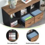 File Cabinet, 43 inches Mobile Filing Cabinet for Letter Size - Image 7