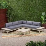 Tripcorner of red beech and rattan wood, enough for 5 people - Image 4